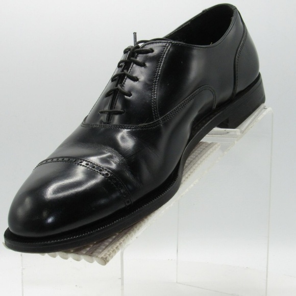 Florsheim Size 10 M Black Oxfords Mens C3A B9